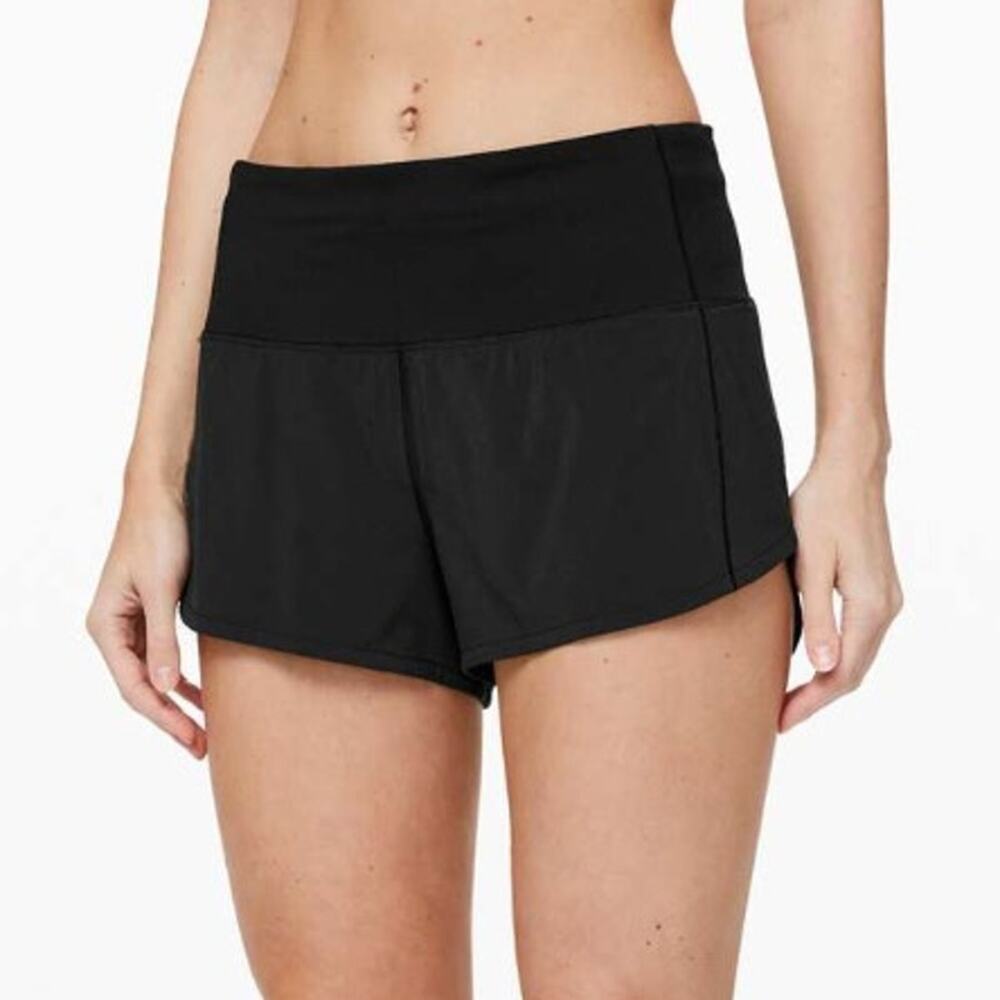 Lululemon Speed Up High Rise Short 2.5" Lined Black Size 12 NWT